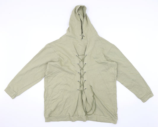 Pretty Little Thing  Womens Green   Pullover Hoodie Size 12