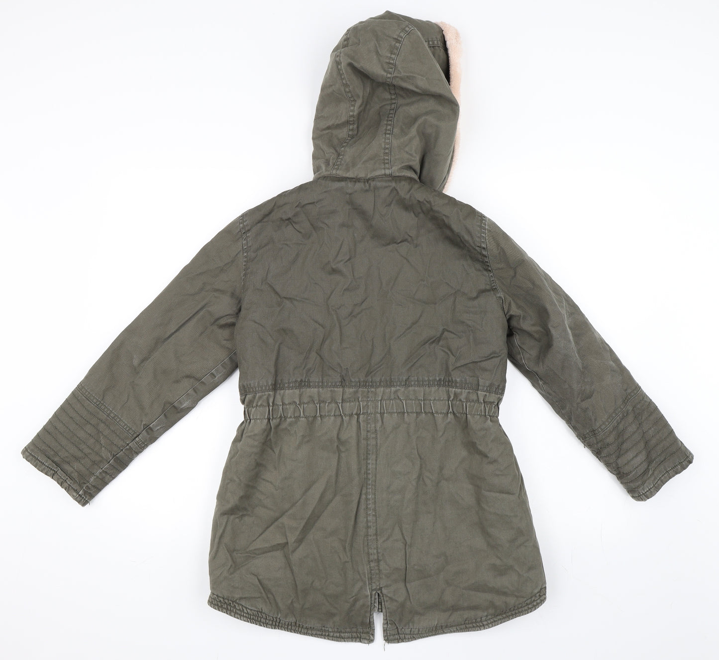 Matalan Girls Green   Parka Coat Size 10-11 Years