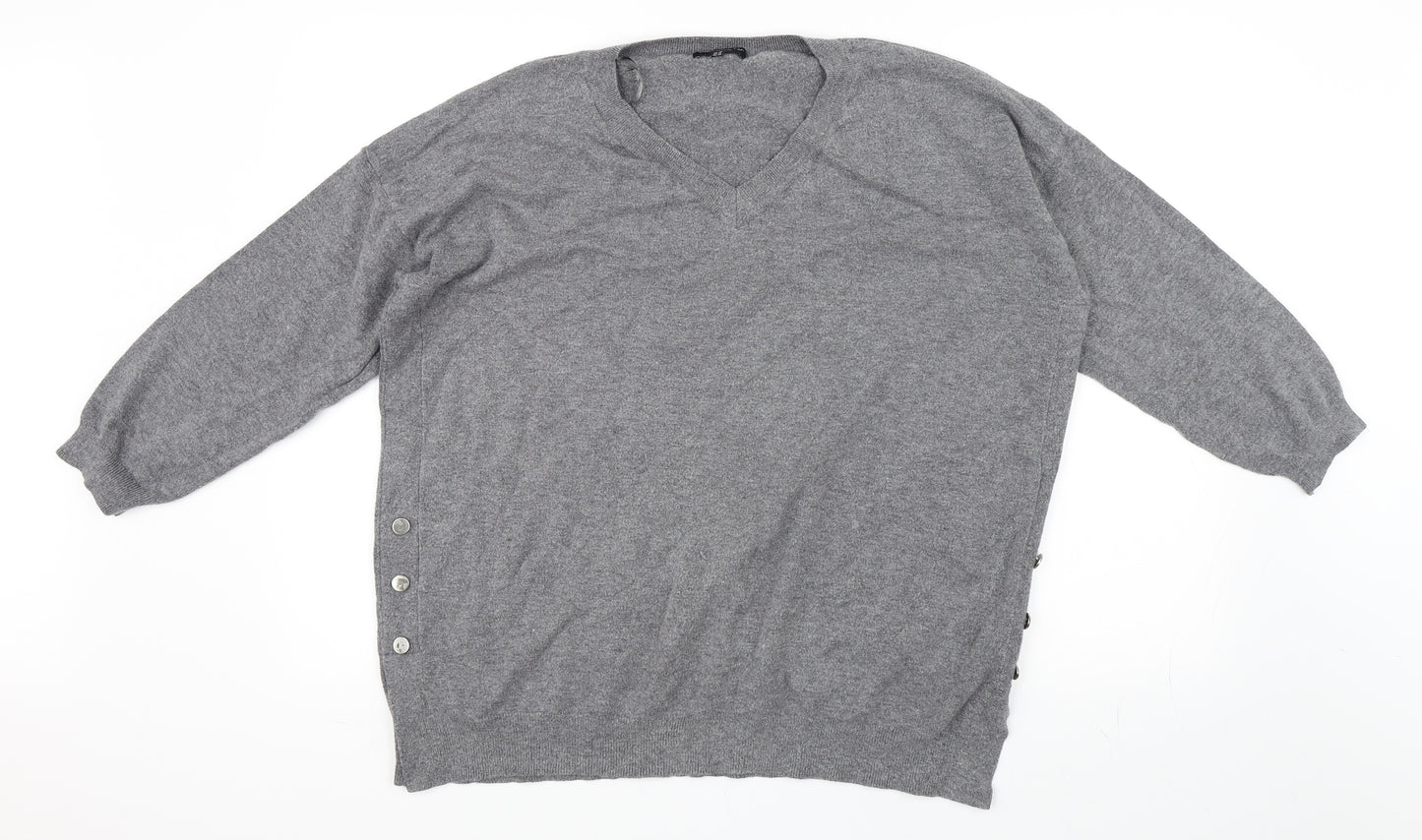 F&F Womens Grey   Pullover Jumper Size 20