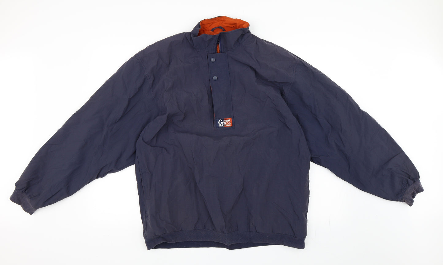 Cotton Traders Mens Blue   Windbreaker Jacket Size M  - 1/4 Zip