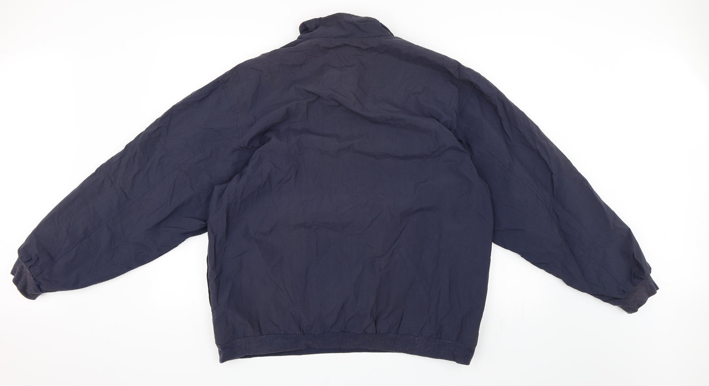 Cotton Traders Mens Blue   Windbreaker Jacket Size M  - 1/4 Zip