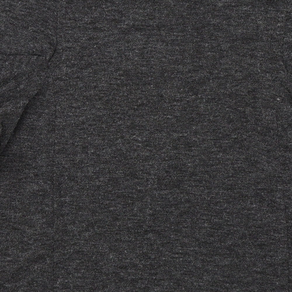 Zara Womens Grey   Basic T-Shirt Size S  - Cold Shoulder