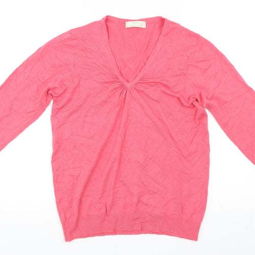 Marks and Spencer Womens Pink   Pullover Jumper Size 12  - Extra Stretch
