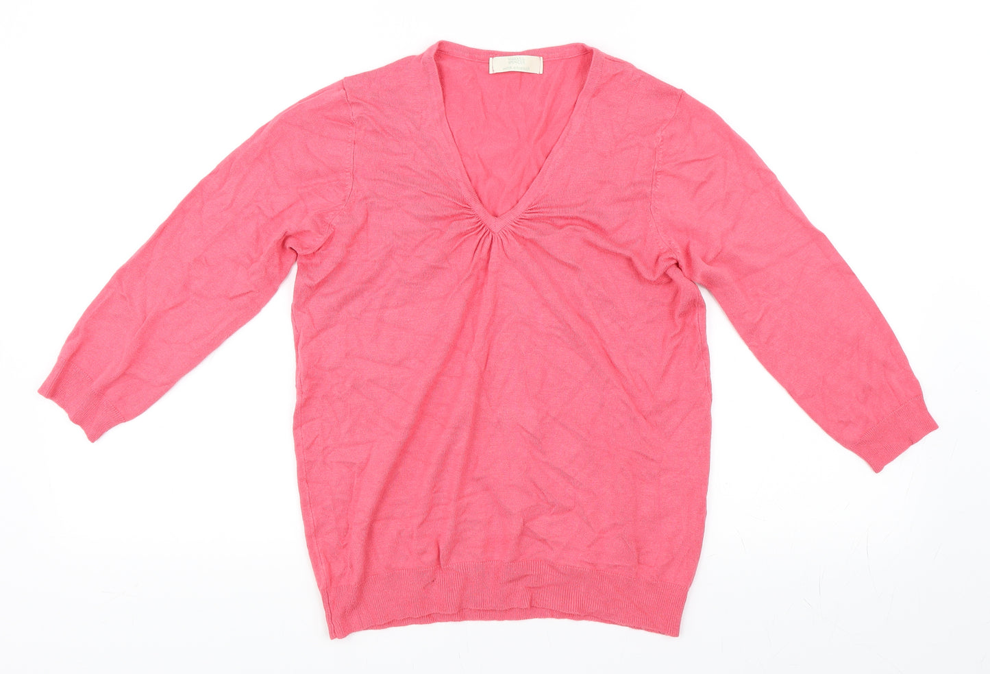 Marks and Spencer Womens Pink   Pullover Jumper Size 12  - Extra Stretch