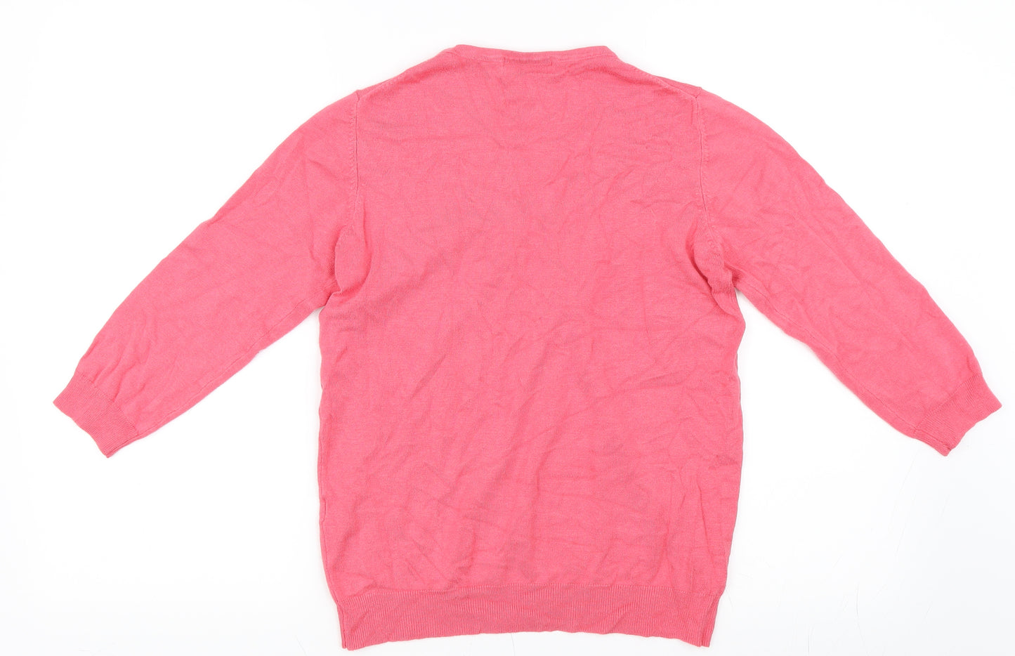 Marks and Spencer Womens Pink   Pullover Jumper Size 12  - Extra Stretch