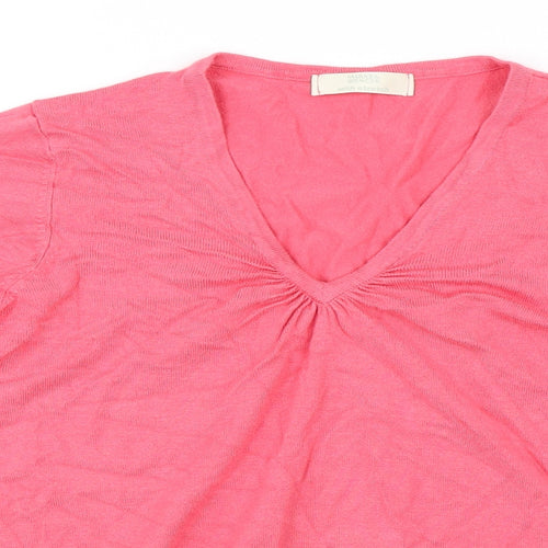 Marks and Spencer Womens Pink   Pullover Jumper Size 12  - Extra Stretch
