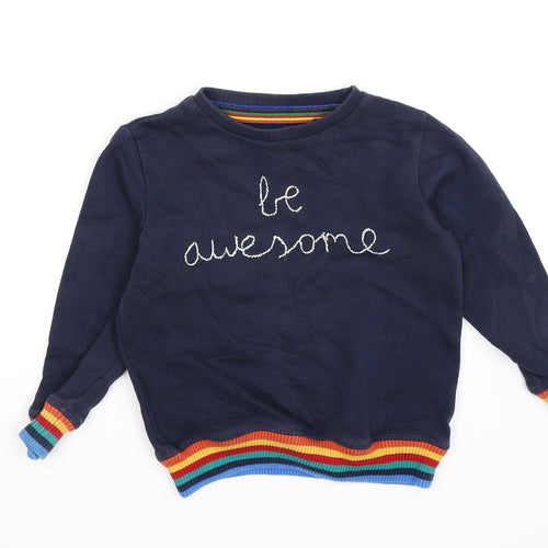 NEXT Boys Blue  Jersey Pullover Jumper Size 4-5 Years  - awesome