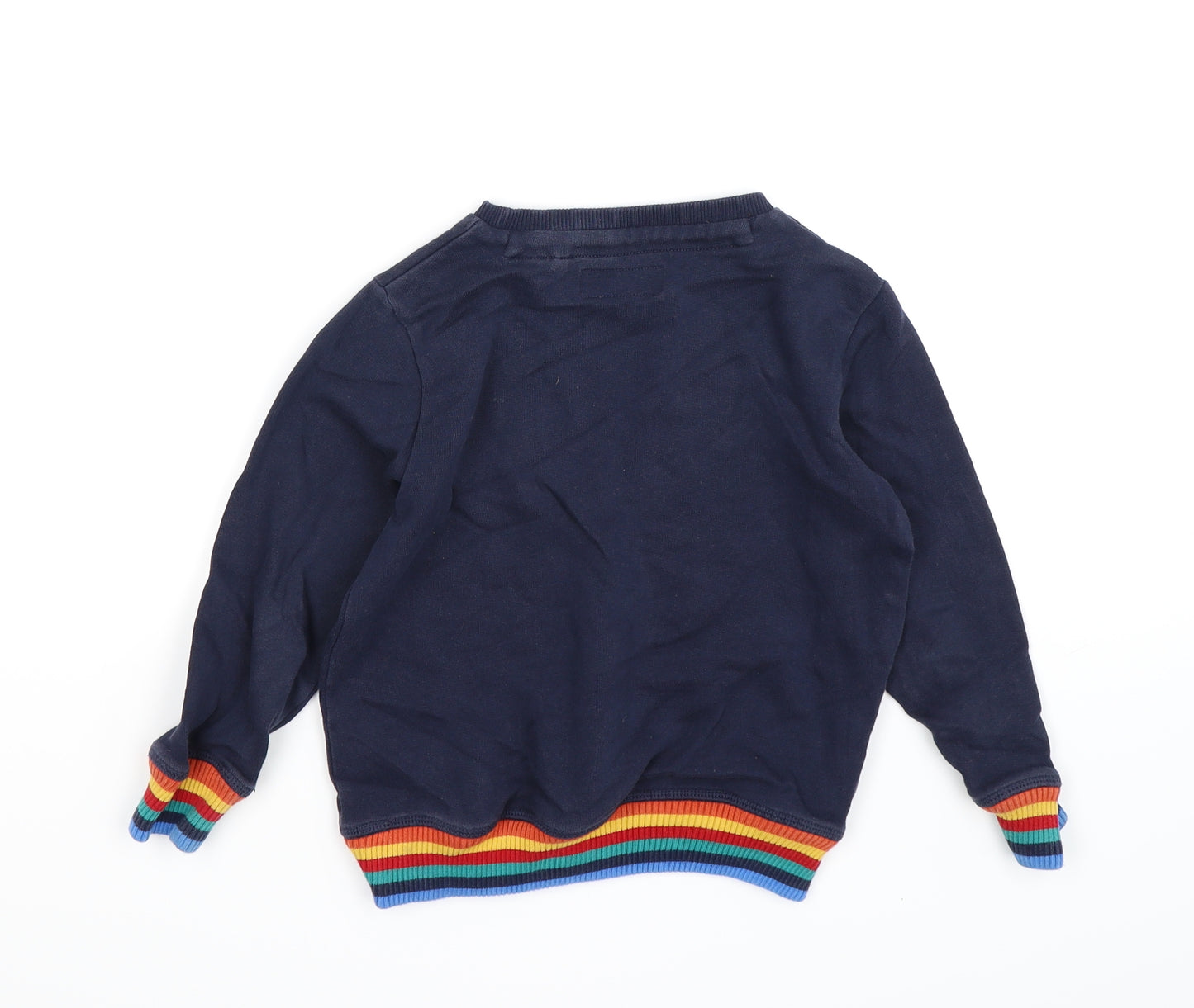 NEXT Boys Blue  Jersey Pullover Jumper Size 4-5 Years  - awesome