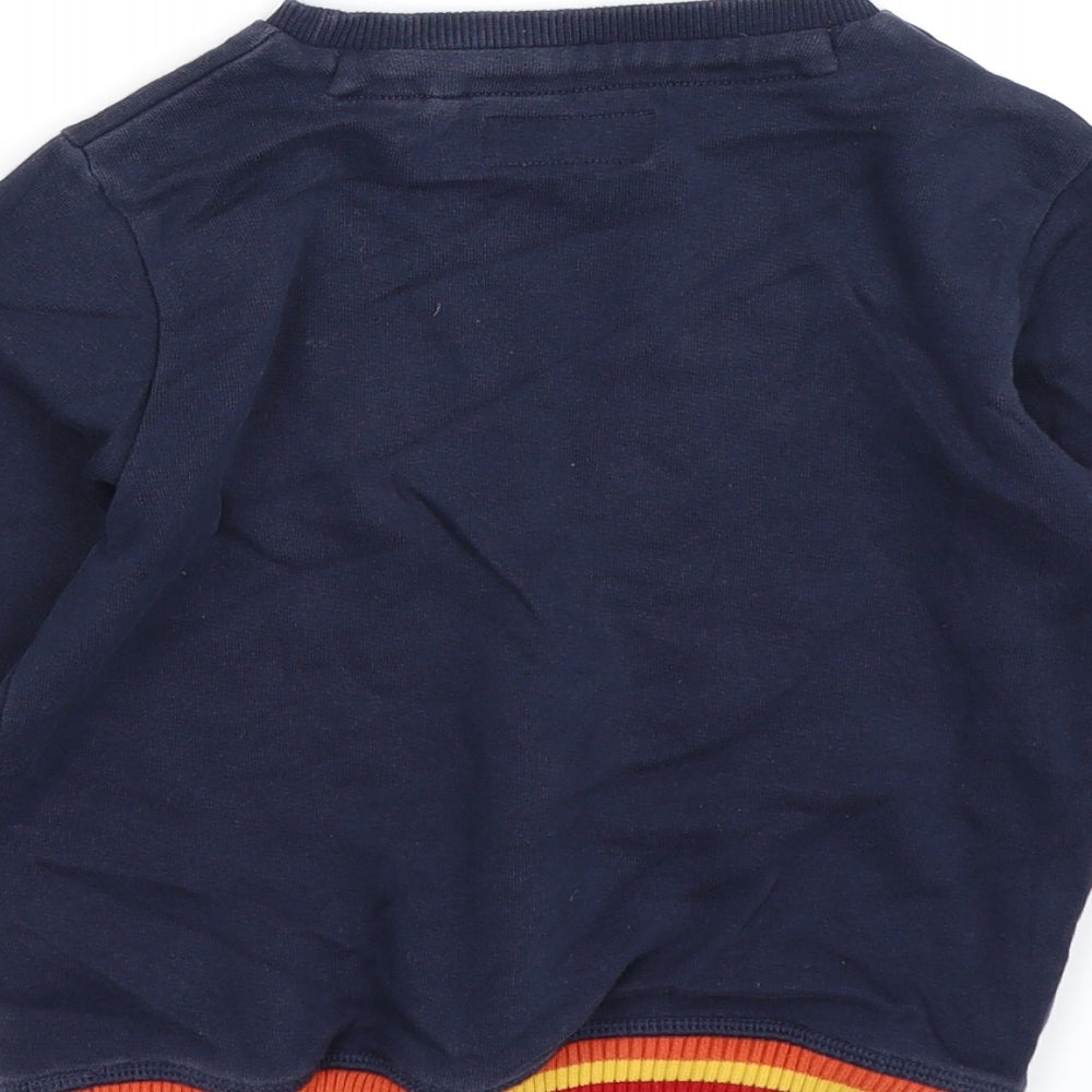NEXT Boys Blue  Jersey Pullover Jumper Size 4-5 Years  - awesome