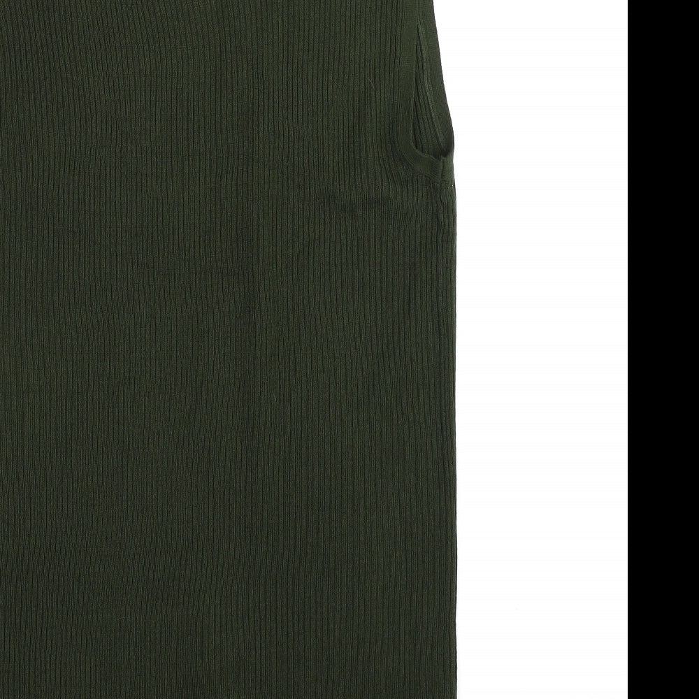 isle Womens Green  Knit Cardigan Jumper Size M