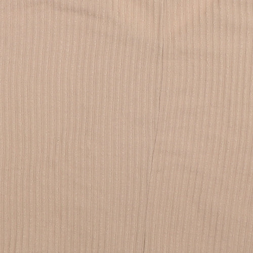 New Look Womens Beige Striped Knit Pullover Jumper Size M