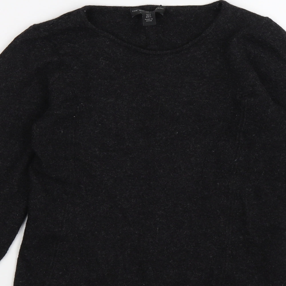 the white company Womens Grey  Knit Pullover Jumper Size S
