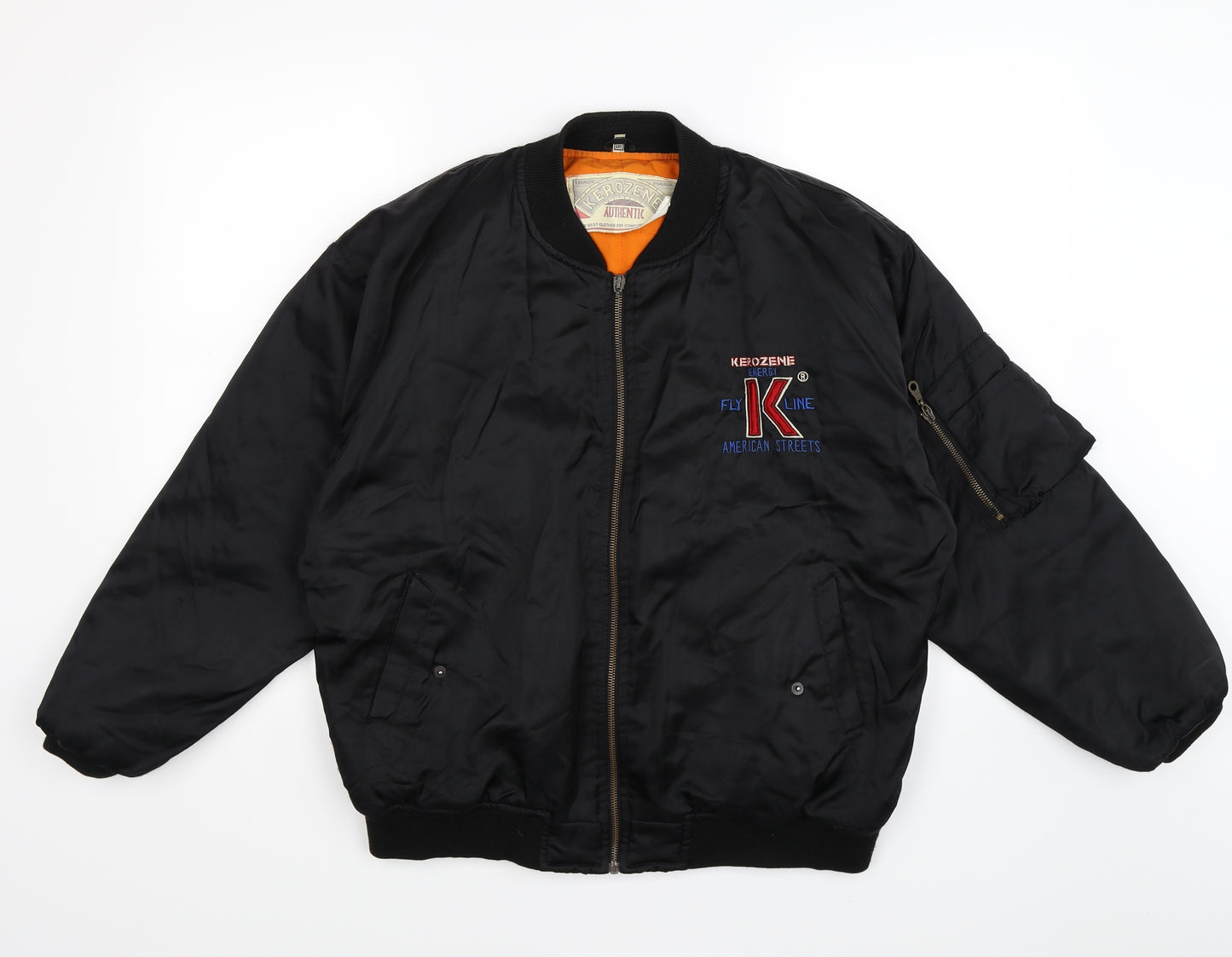 KEROZENE Boys Black   Bomber Jacket Jacket Size 12 Years