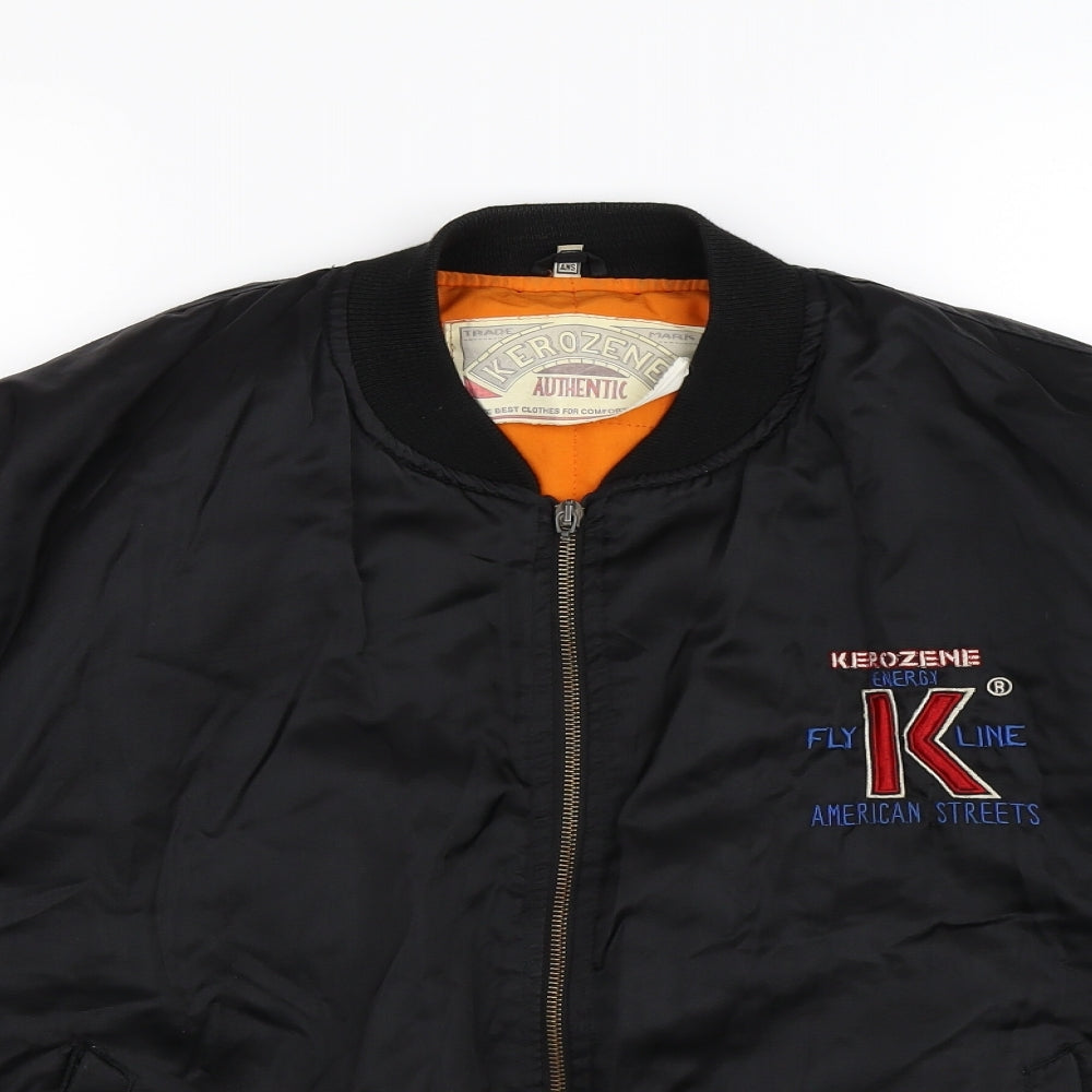 KEROZENE Boys Black   Bomber Jacket Jacket Size 12 Years