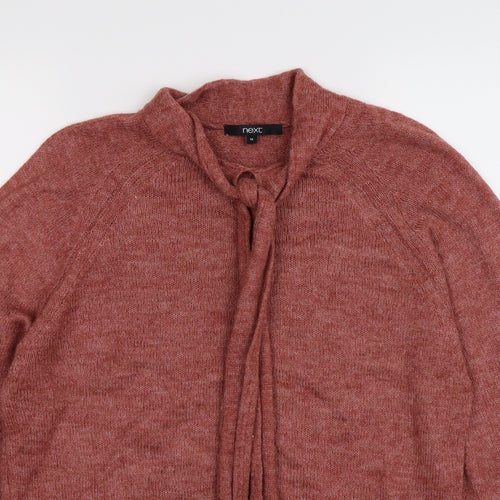 New Look Womens Red  Knit Pullover Jumper Size 16  - scarf neck