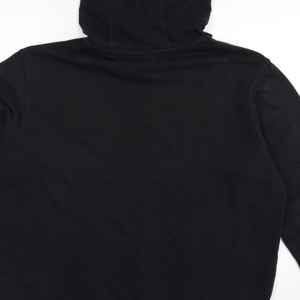 Nike Mens Black  Jersey Pullover Hoodie Size L