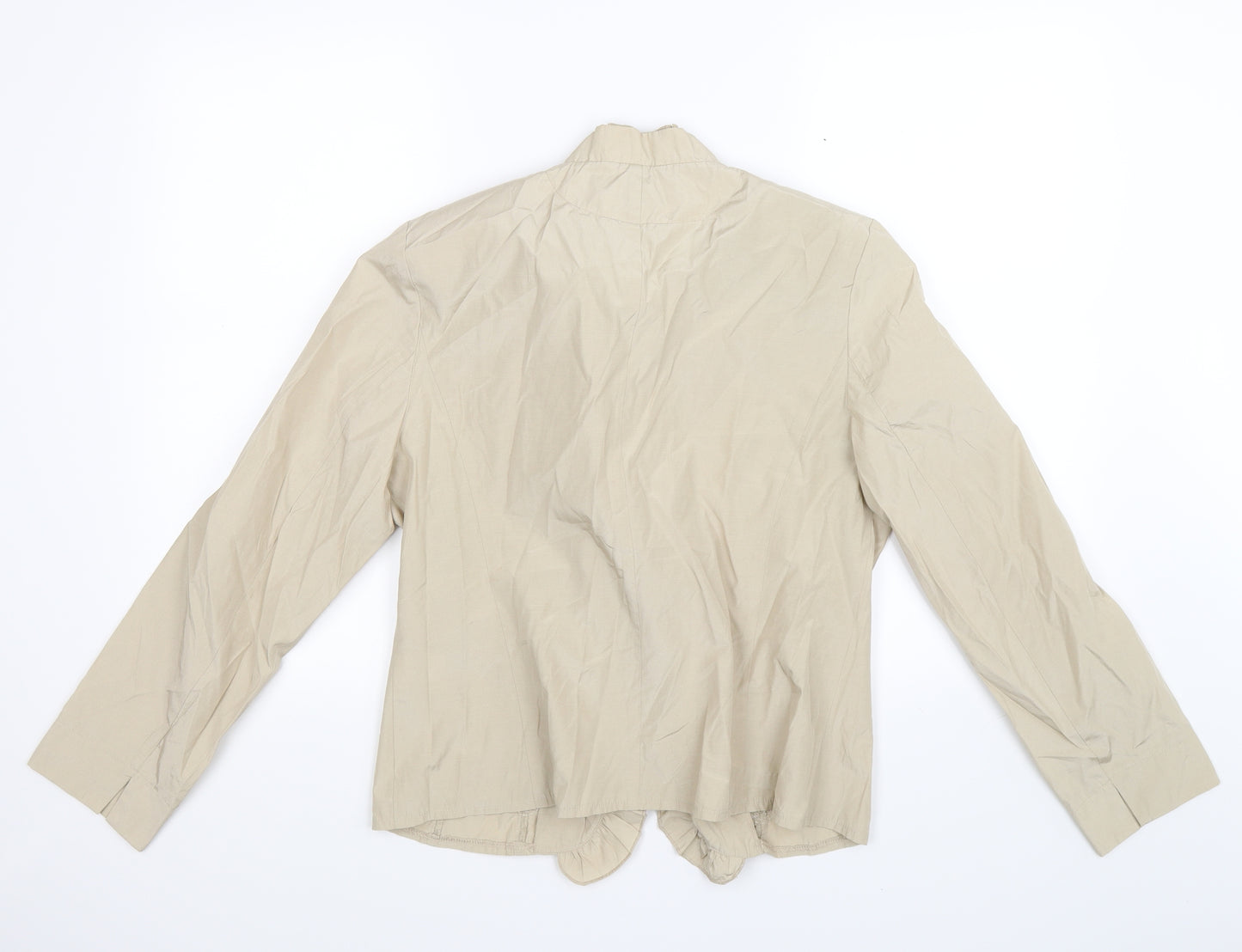 oscar B Womens Beige Floral  Jacket  Size 12