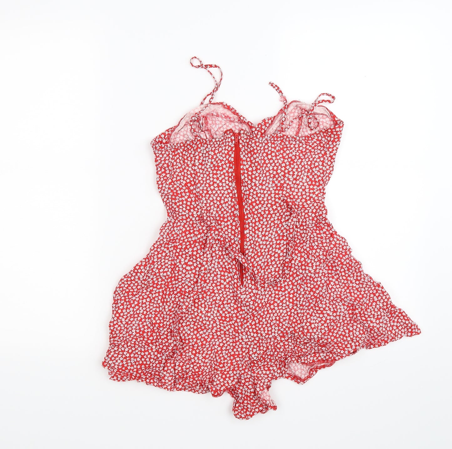 FOREVER 21 Womens Red Flecked  Playsuit One-Piece Size S