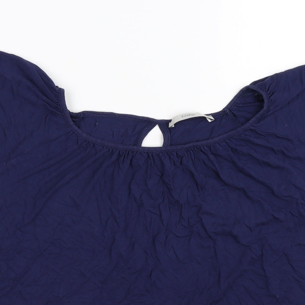 George Womens Blue   Tunic T-Shirt Size 14