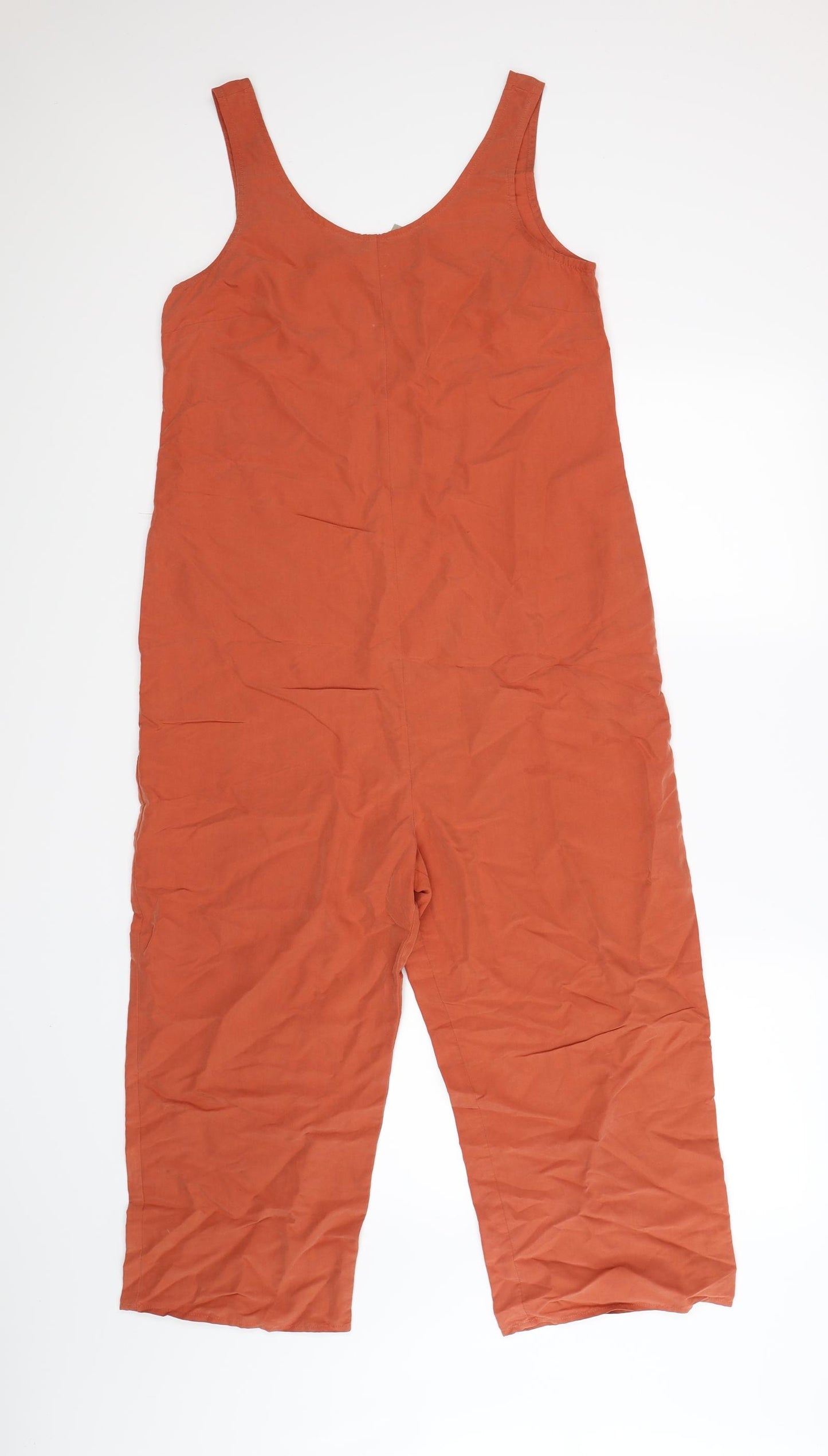 ASOS Womens Orange  Velour Jumpsuit One-Piece Size 8 L18 in - CROPPED