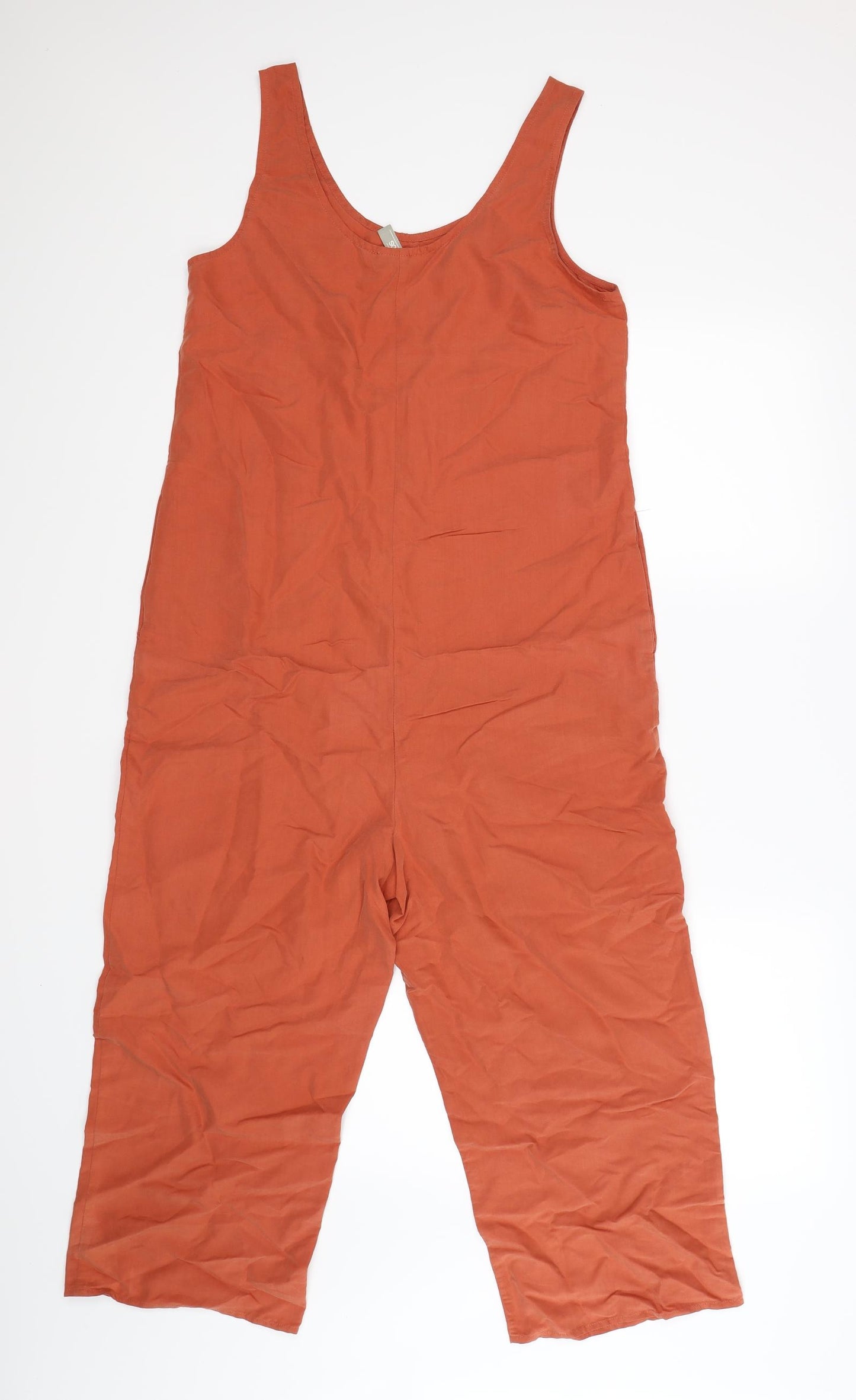 ASOS Womens Orange  Velour Jumpsuit One-Piece Size 8 L18 in - CROPPED