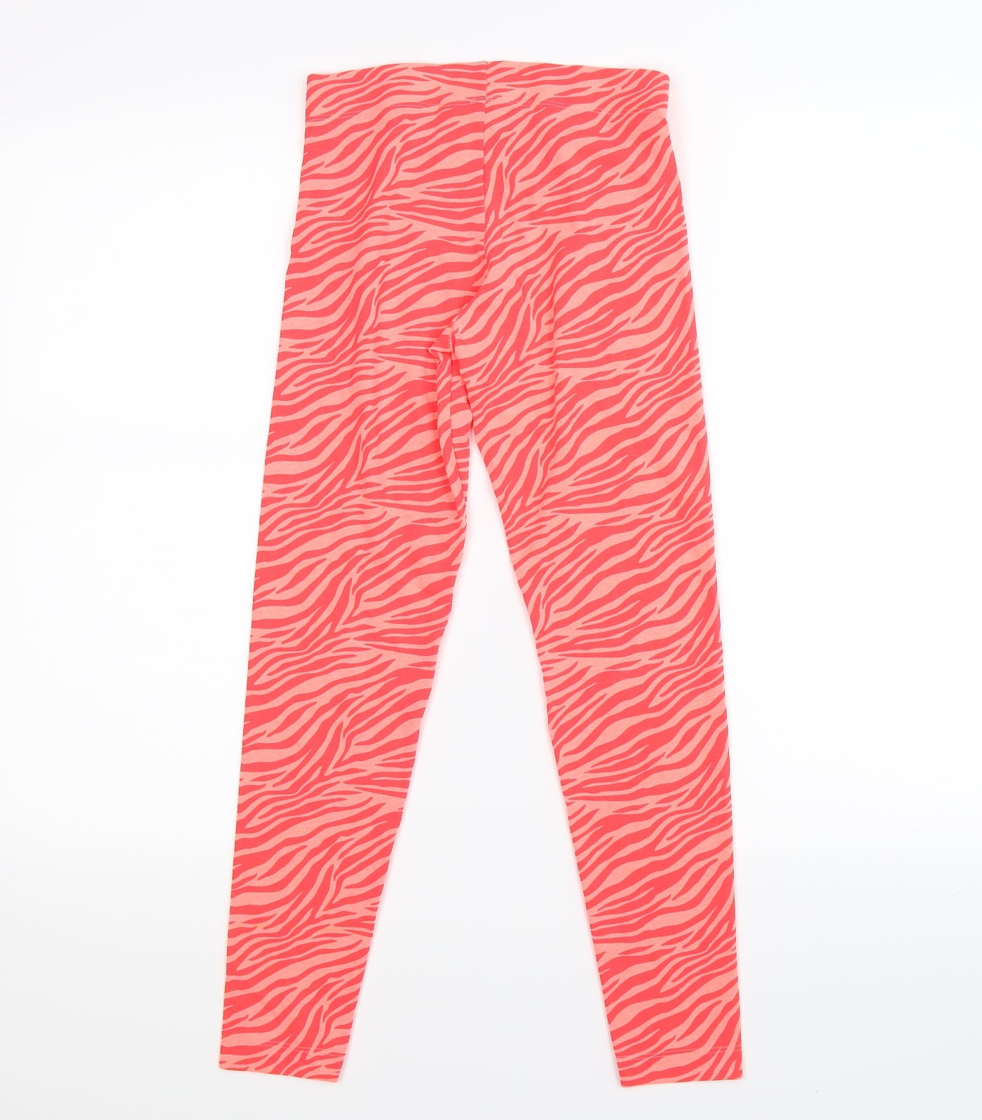 Marks and Spencer Girls Orange Animal Print  Jegging Trousers Size 10-11 Years - neon zebra print