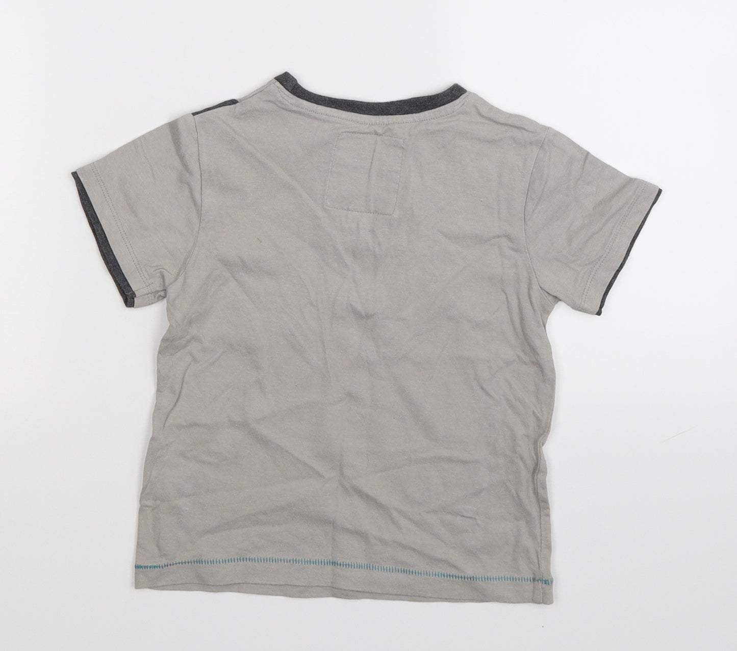 Notting Hill Boys Grey   Basic T-Shirt Size 3-4 Years  - party animals