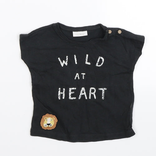 NEXT Baby Grey   Basic T-Shirt Size 3-6 Months  - wild at heart