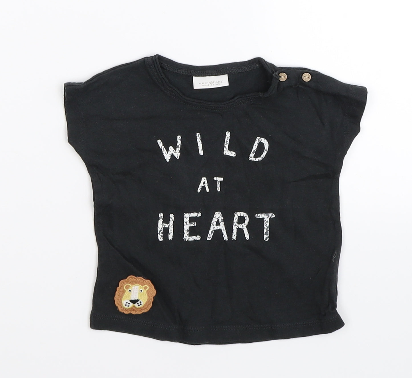 NEXT Baby Grey   Basic T-Shirt Size 3-6 Months  - wild at heart
