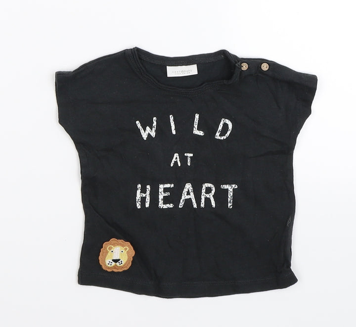 NEXT Baby Grey Basic T-Shirt Size 3-6 Months - wild at heart