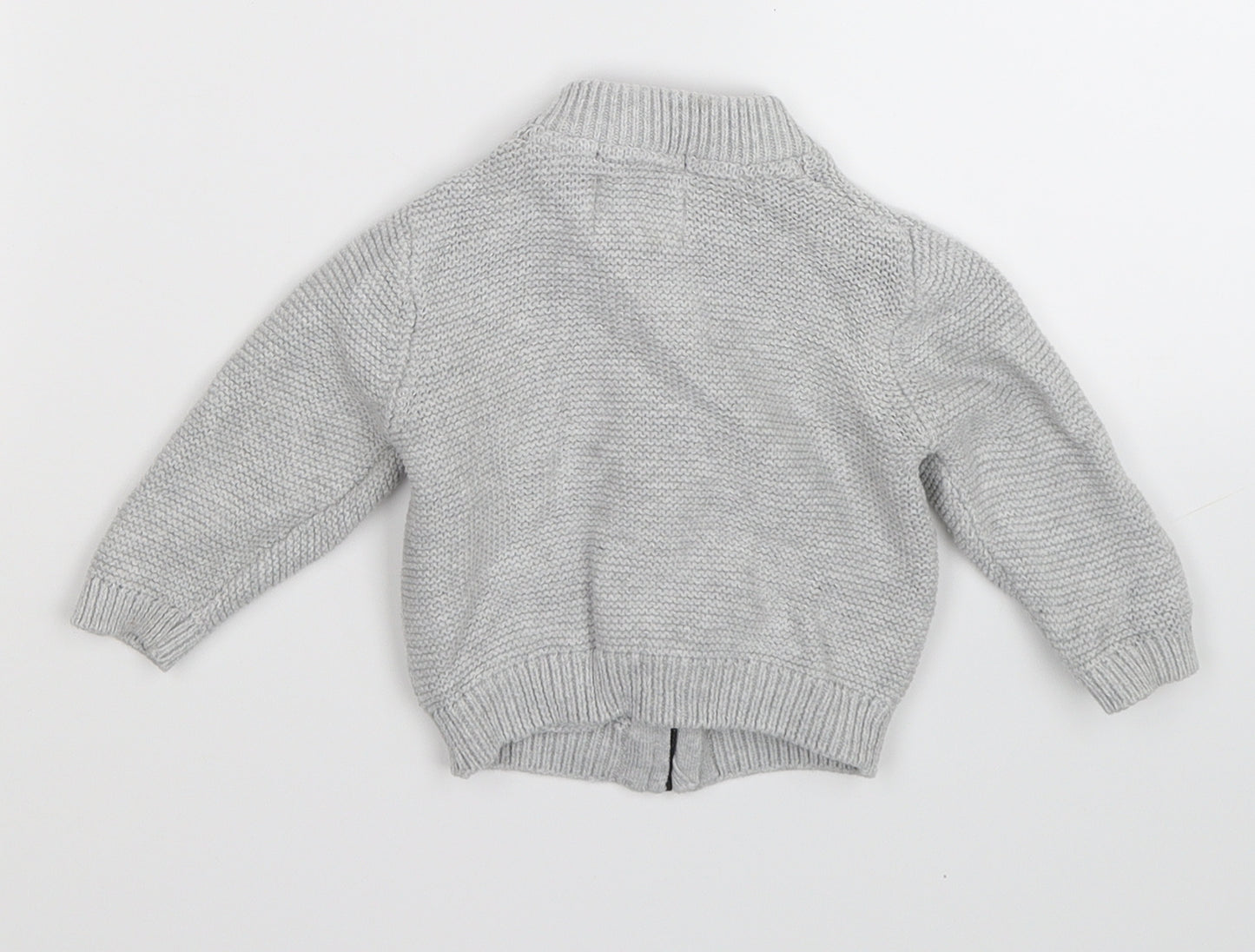 Zara Baby Grey Striped Knit Jacket  Size 24 Months