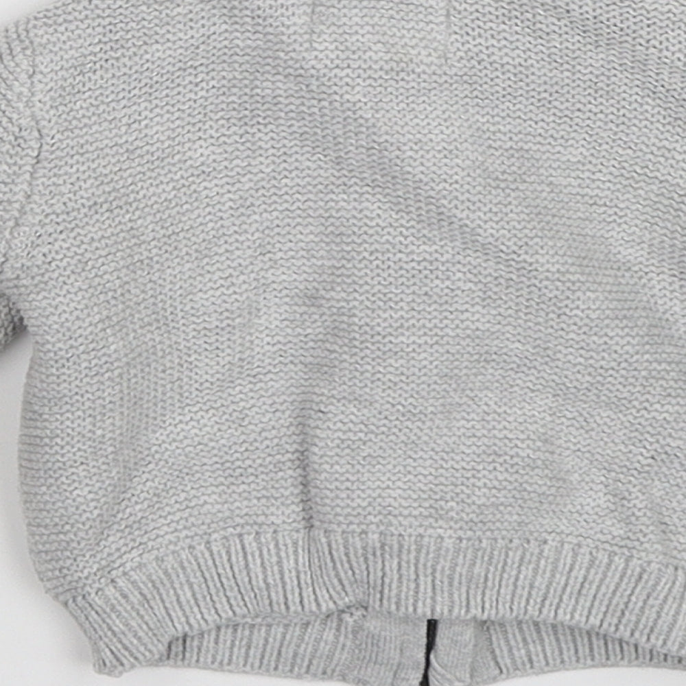 Zara Baby Grey Striped Knit Jacket  Size 24 Months