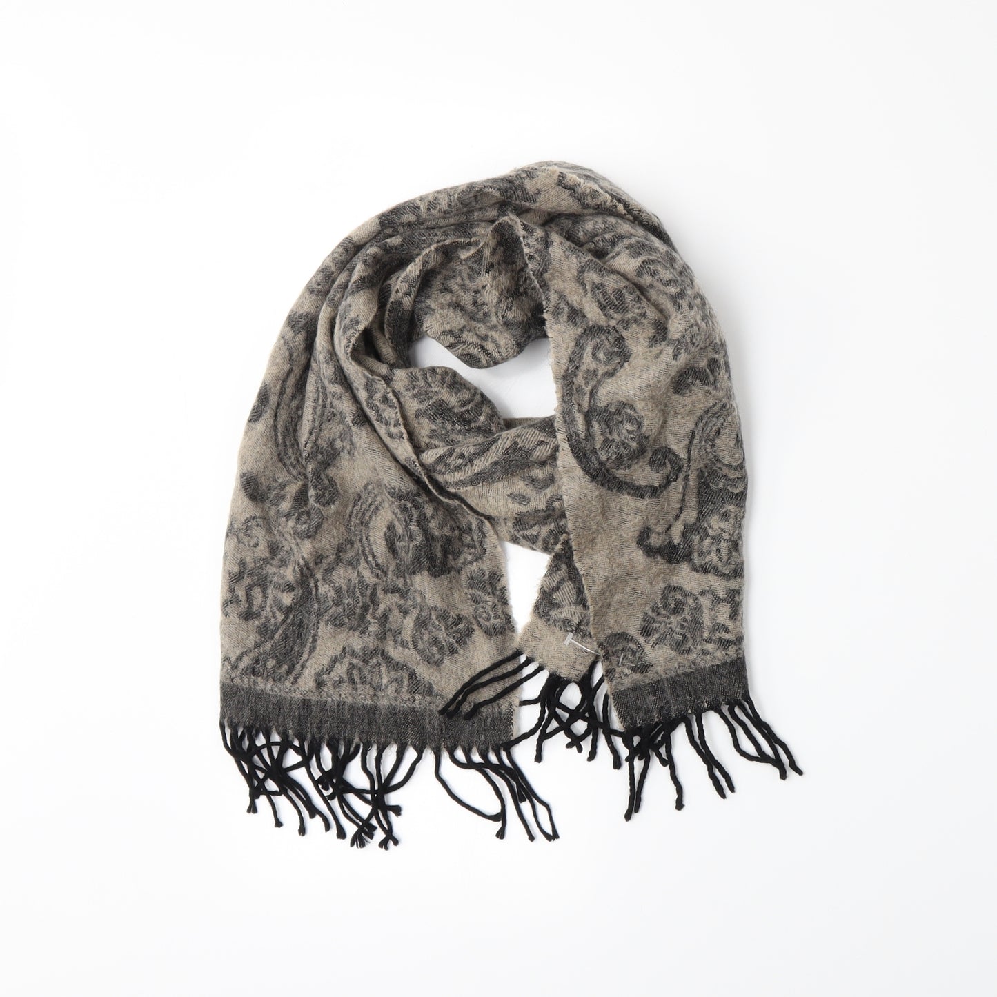 Preworn Womens Beige Paisley   Scarf