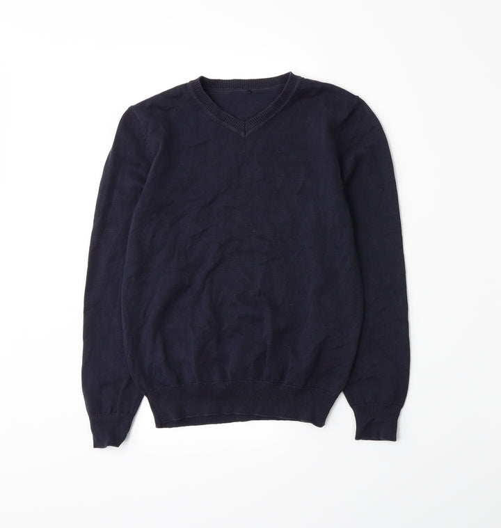 George Girls Blue Knit Pullover Jumper Size 9-10 Years