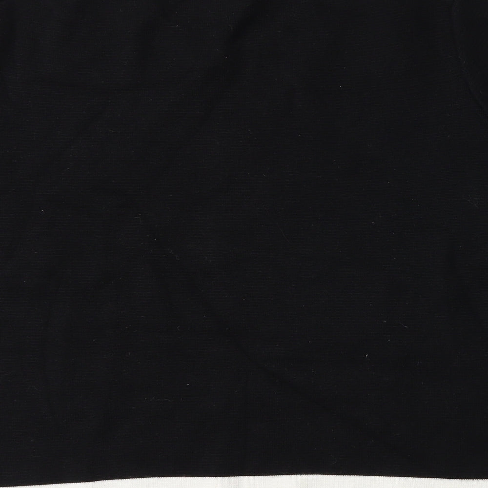 Zara Womens Black Striped Knit Pullover Jumper Size M