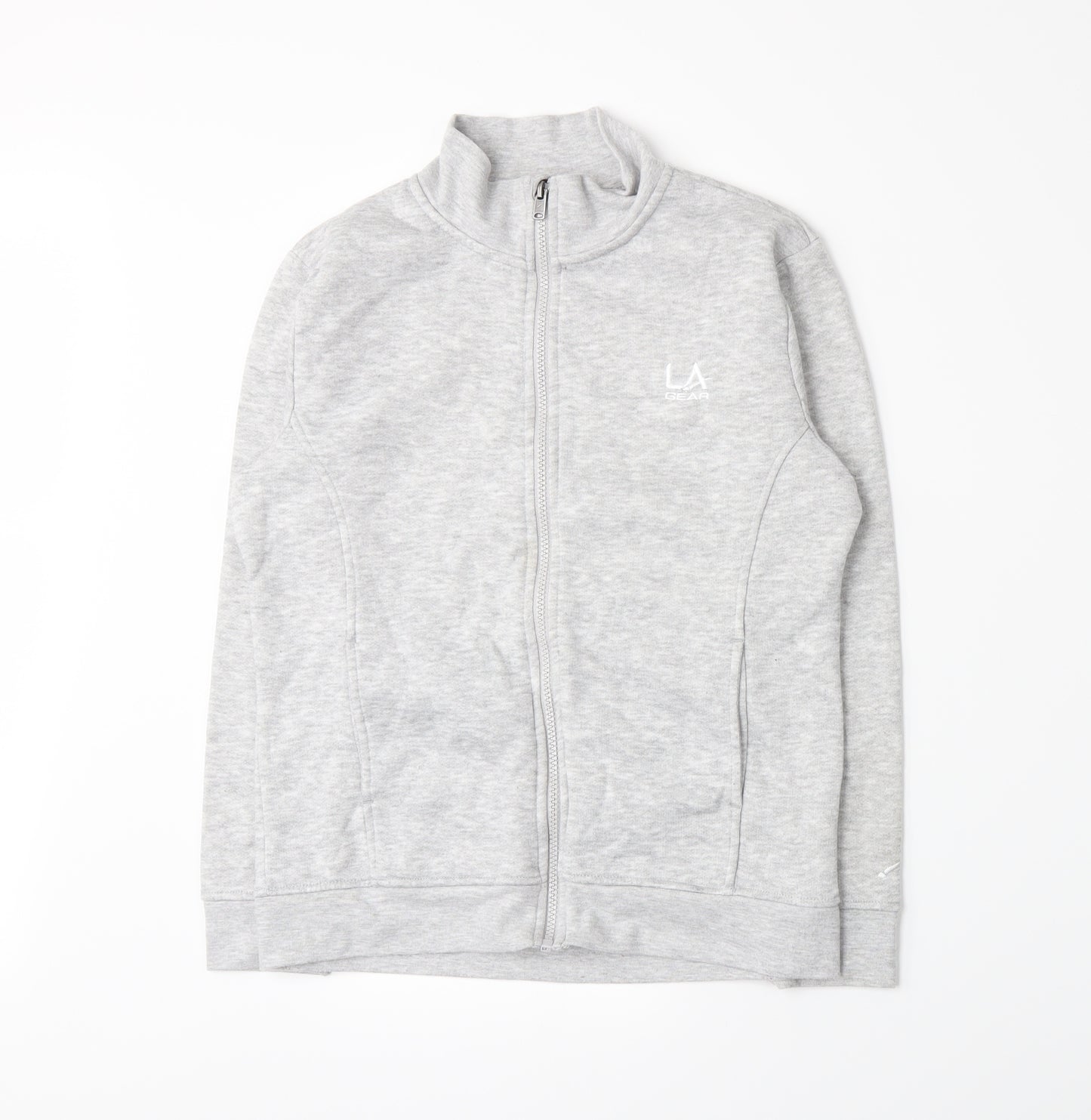 LA Gear Girls Grey  Jersey Full Zip Sweatshirt Size 13 Years