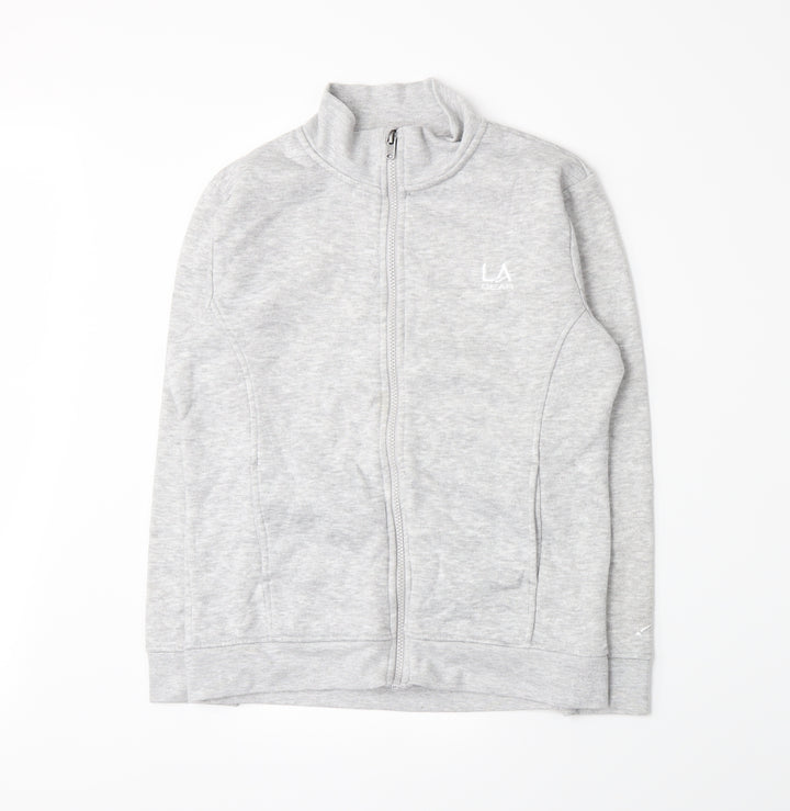 LA Gear Girls Grey  Jersey Full Zip Sweatshirt Size 13 Years