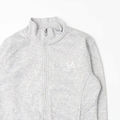 LA Gear Girls Grey  Jersey Full Zip Sweatshirt Size 13 Years