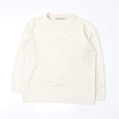 Pure & Natural Womens Beige  Knit Pullover Jumper Size L
