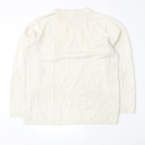 Pure & Natural Womens Beige  Knit Pullover Jumper Size L