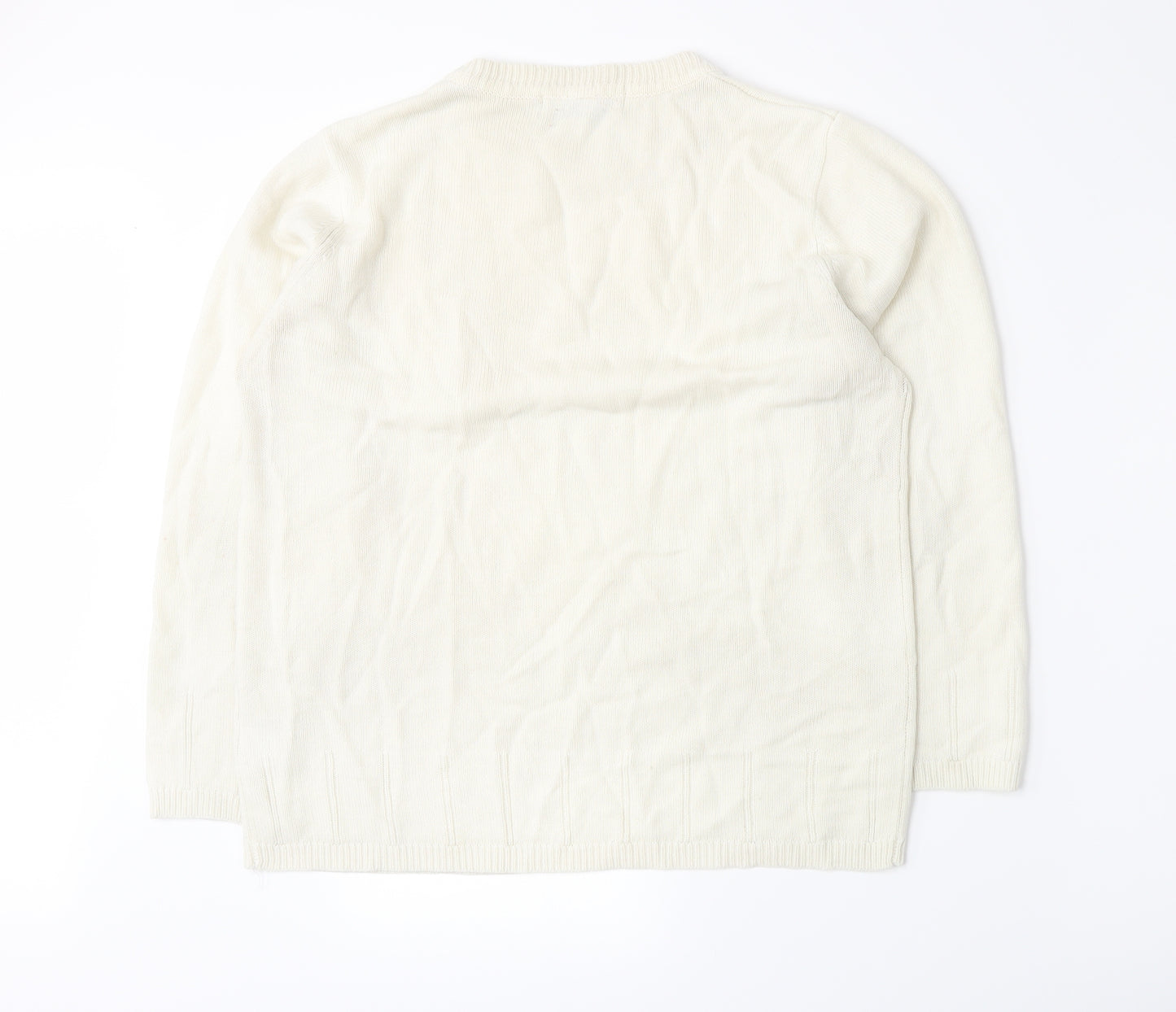 Pure & Natural Womens Beige  Knit Pullover Jumper Size L