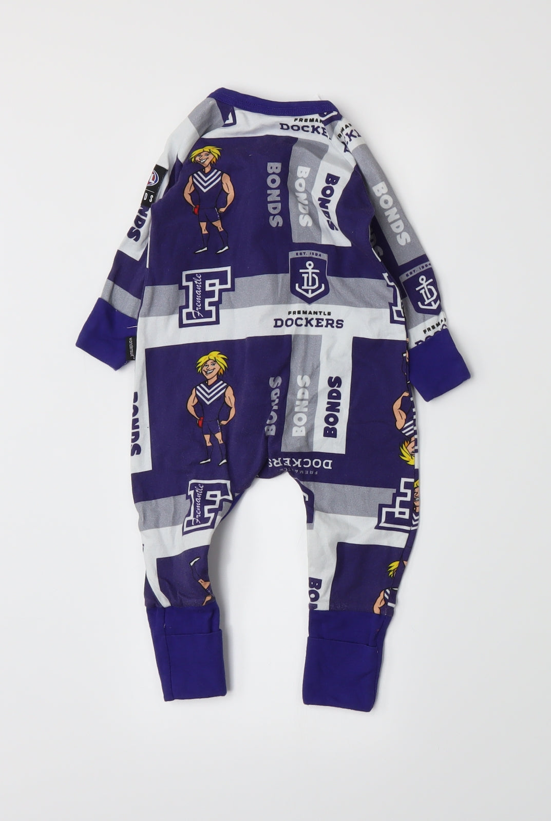 Bonds Boys Blue   Babygrow One-Piece Size 3-6 Months