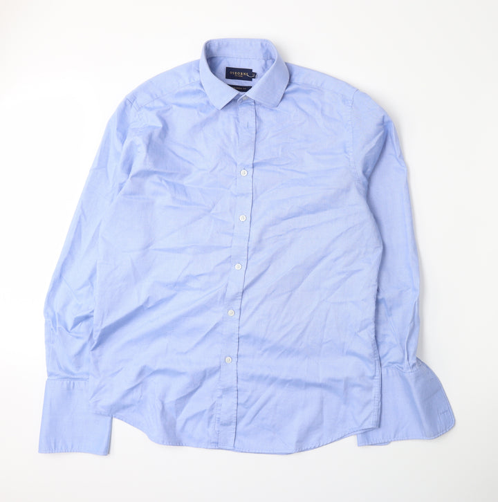 Osborne Mens Blue    Dress Shirt Size 16.5