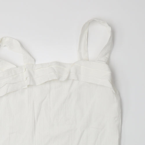 Preworn Womens White   Basic Tank Size 14