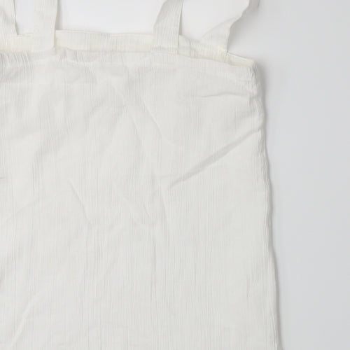 Preworn Womens White   Basic Tank Size 14