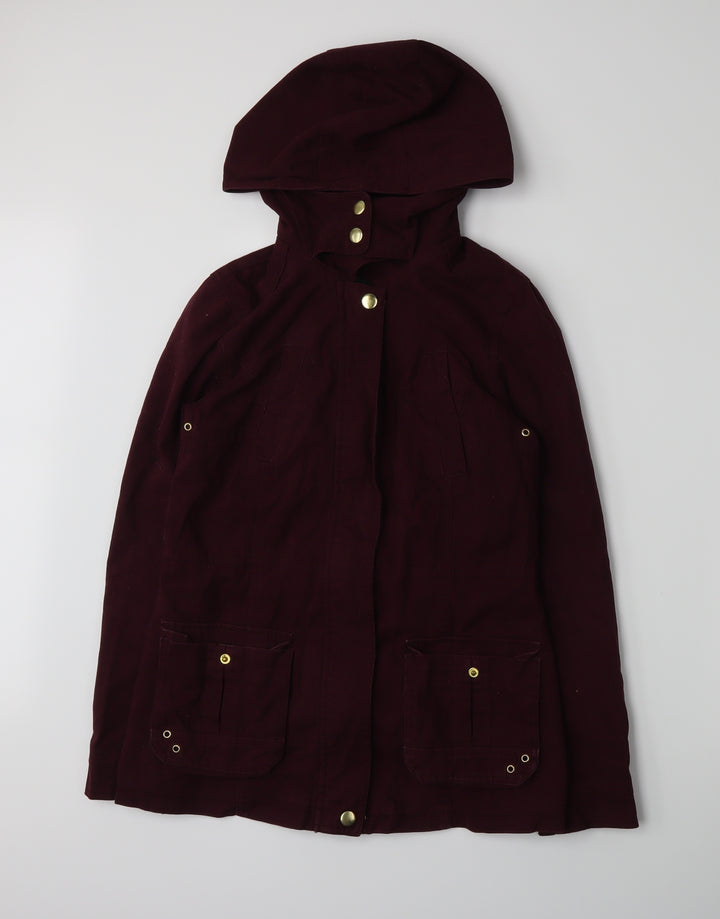 New Look Womens Purple Jacket Coat Size 8