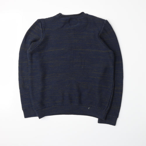 Topman Mens Black  Knit Pullover Jumper Size S