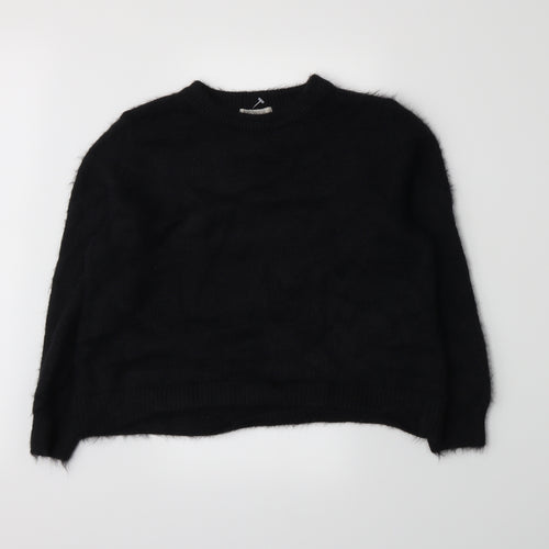 H&M Womens Black  Knit Pullover Jumper Size S
