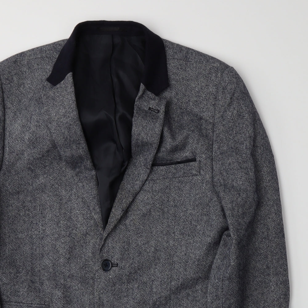Cedar Wood State Mens Blue   Jacket Sport Coat Size M
