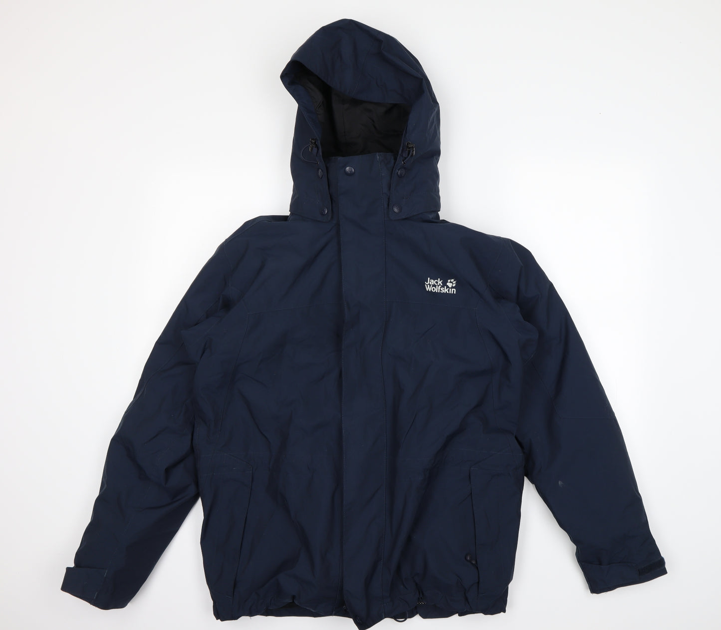 Jack Wolfskin Mens Blue   Rain Coat Coat Size S